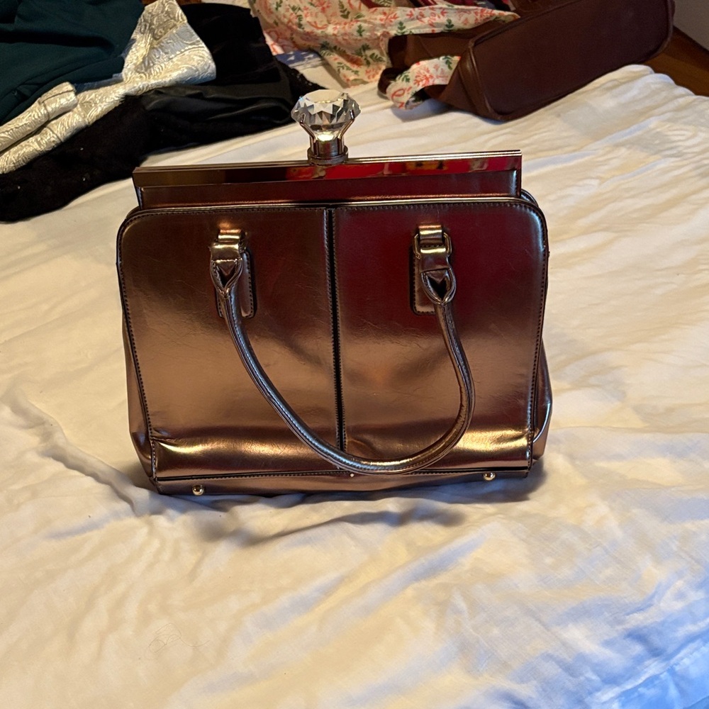 Elegant Metallic Handbag